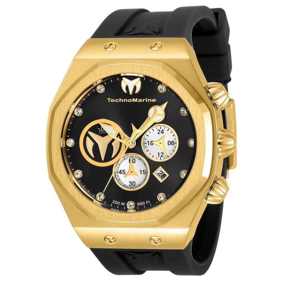 NWT TechnoMarine TM-520002 Reef | Chronograph | Gold | Men's Watch